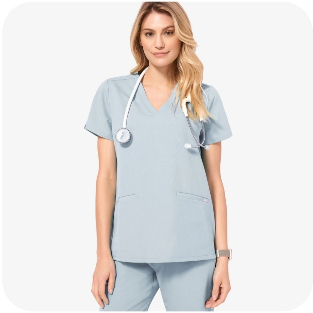 FIGS Dusty Blue Medium Scrubs Set - Never Worn